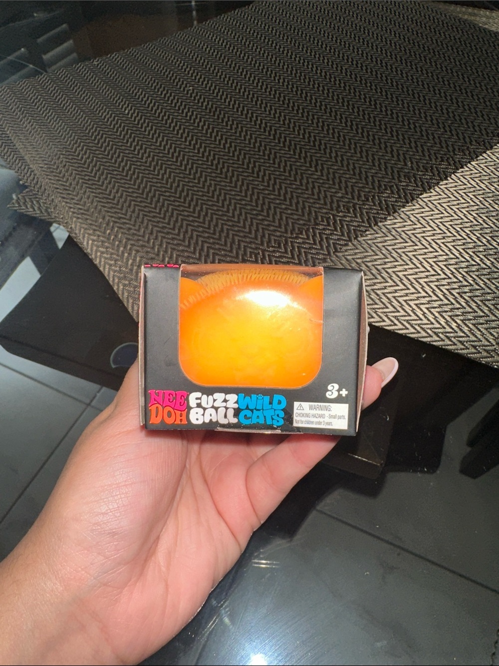 Authentic needoh fuzzball wildcat orange